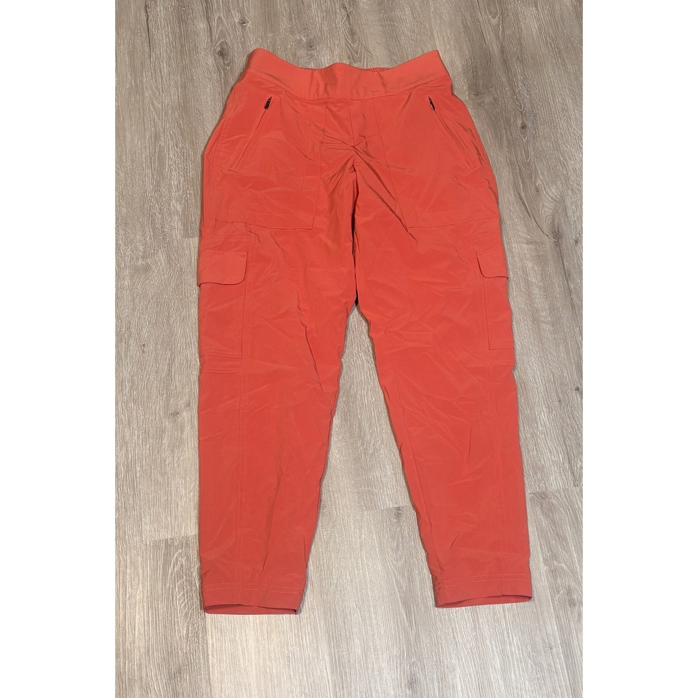 Athleta Chelsea Cargo Lined Pants 2P Orange Terracotta Joggers 631619-02